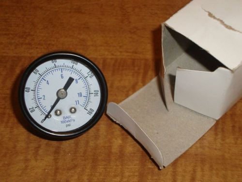 Round Dial Pressure Gage 0-160 1/8 NPT New Free Shipping