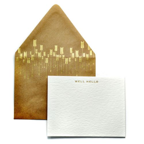 Haute Papier Stationery - Arrow Mail - Hello