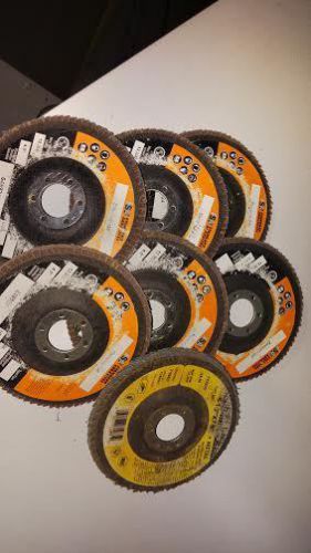 3M, SA, Forney Metal Surface Finishing Flap Disc, 4-1/2&#034; Diameter 7/8&#034;