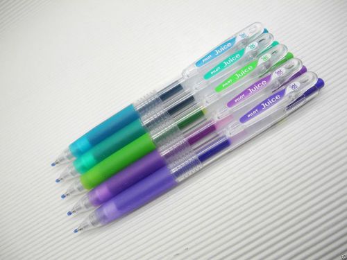 Grape,Violet,L.Green,Green,T.Green Pilot Juice 0.38mm Rollerball Gel Ink Pen