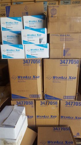 Kimberly Clark 34770 Wypall X60 Wipes Wipers 11&#034; X 23&#034; 9 boxes of 100
