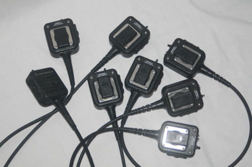 Lot of 8 used motorola nmn6250a public safety mic for xts3000, xts5000  lot of 8 for sale