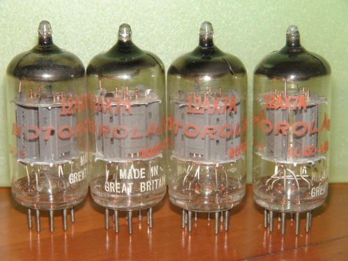 Matched quad motorola mullard 12ax7 a ecc83 vacuum tubes &#034;i61&#034; v strong for sale