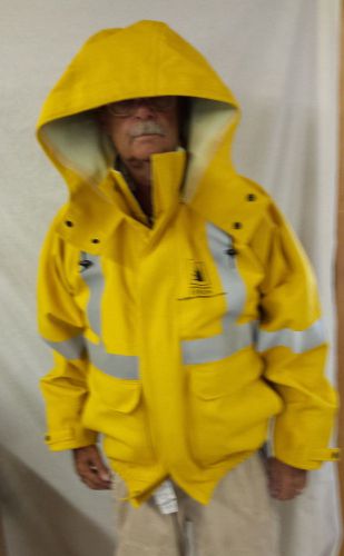 Nasco Southern California Edison Arc/Flame Resistant Yellow Hooded Men&#039;s Size L