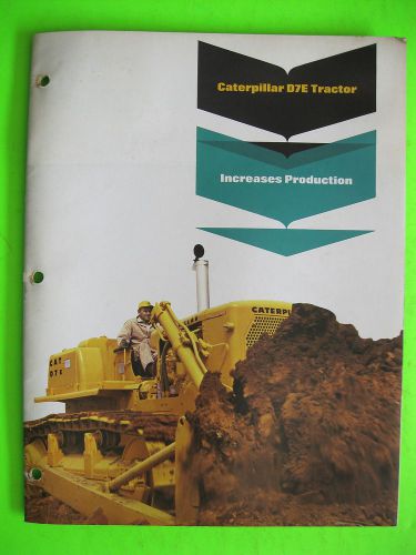 Caterpillar D7E Tractor Brochure
