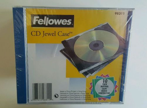 CD Jewel Cases 10 Pack 5 Colors Fellowes