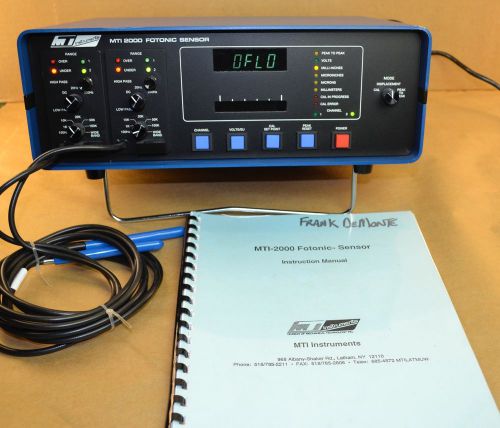 MTI 2000 Fotonic Sensors Vibration Displacement Fiber Optic Measurement unit
