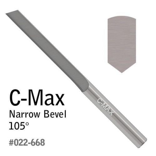Graver C-Max 105 Degree Carbide Narrow Bevel, Made by GRS in the USA