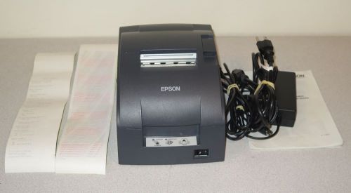 Epson TM-U220D Dot Matrix Receipt Printer &amp; Power Supply - USB Interface - M188D