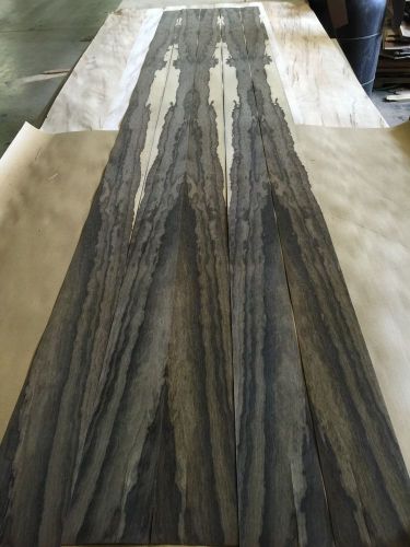 Wood Veneer Ziricote 5x117 5Pcs Total Raw Veneer  &#034;EXOTIC&#034; ZI.S1 6-16-16