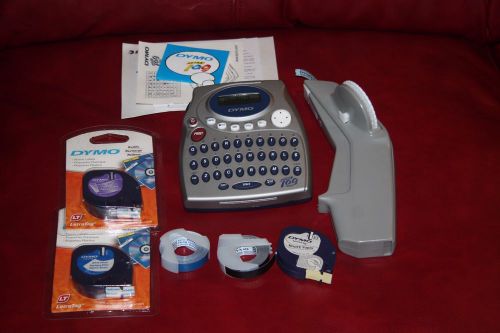 Dymo Letra Tag QX50 Label Printer Label Maker Electronic Gray &amp; Blue Works!