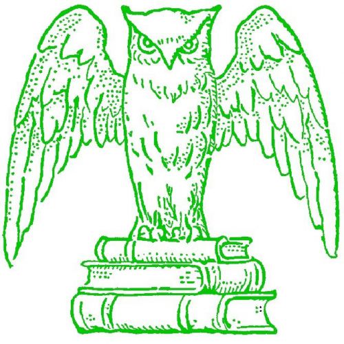30 Custom Green Book Owl Personalized Address Labels