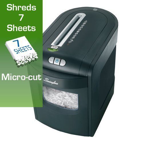 Swingline EM07-06 Micro-Cut Jam Free Shredder, 7 Sheets, 1-2 Users 1757395