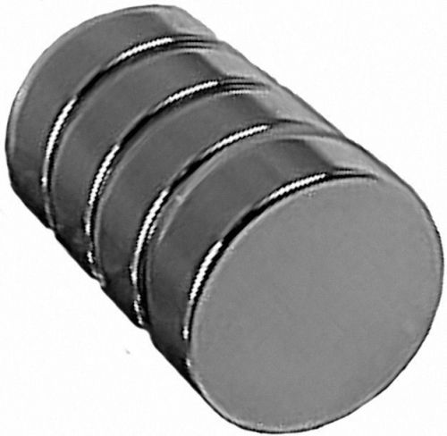 4 Neodymium Magnets 3/4 x 1/4 inch Disc N48 Rare Earth