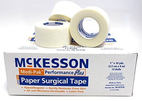McKesson 1&#034; Paper Surgical Tape 12 Rolls