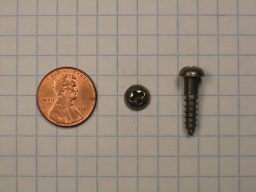 Wood screws #10 x 3/4&#034; steel, round head, phillips drive, unplated for sale