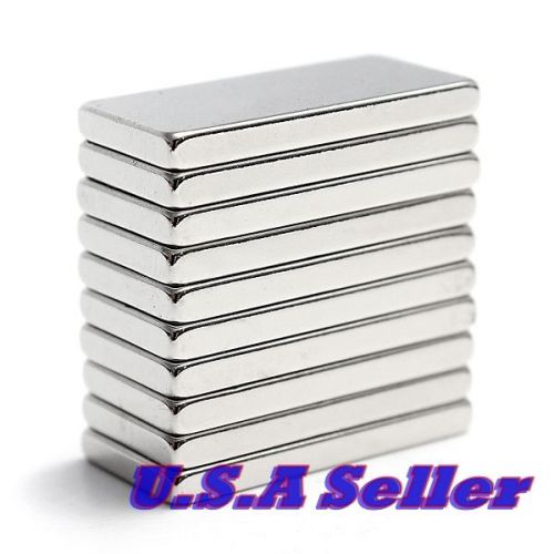 10pcs N52 20mmx10x2mm Super Strong Block Cube Rare Earth Neodymium Magnets