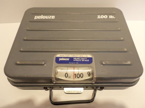 Pelouze Scale Model P100S Heavy Duty Mechanical Business Scale w Lock &amp; Handle