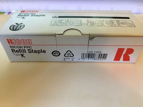 RICOH PPC Refill Staple Type K NO. 502R-AM 410802 2 Cartridge Refills &gt;New&lt;