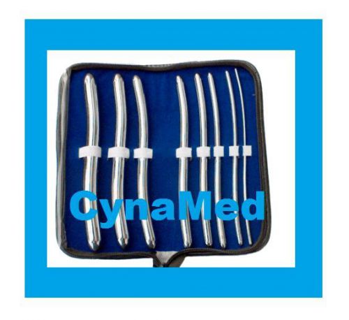 8 HEGAR DILATOR SOUNDS SET 7.5&#034;GYNO SURGICAL INSTRUMENTS    German Stainless
