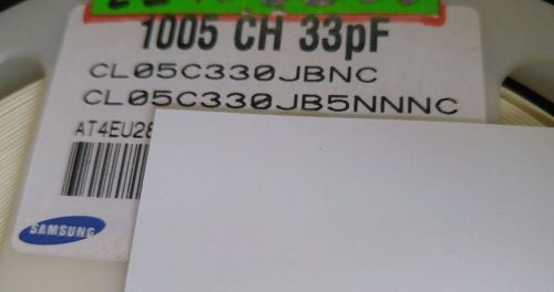 8840 X SAMSUNG CL05C330JB5NNNC Cap Ceramic 33pF 50V C0G 5% SMD
