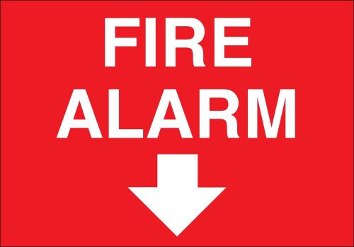 Fire alarm sign 7&#034; x 10&#034; made in usa! made to last! for sale