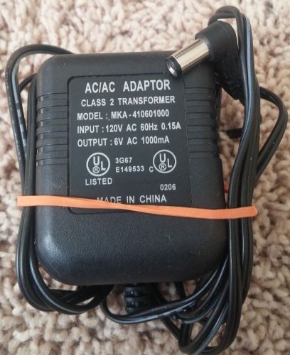 MODEL# MKA- 410601000  -  AC ADAPTER