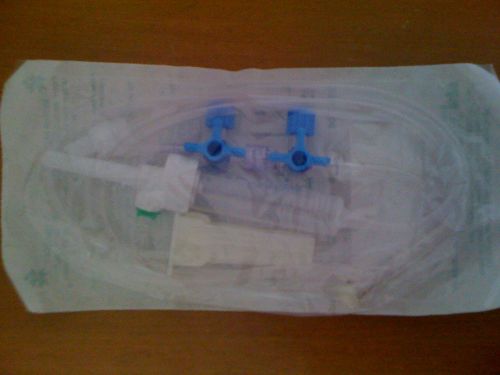 Pmh iv administration admin solution set infusion tubing 2 x 3 way stopcocks for sale