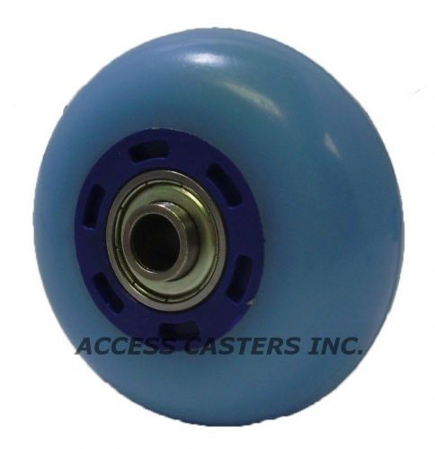 PLE-3H3 3&#034; x 1-1/4&#034; Hi-Elastic Polyurethane on Plastic Wheels, 125 lbs Capacity