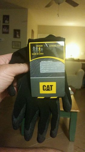 Cat 017400m, diesel power latex palm work gloves medium, per pair for sale