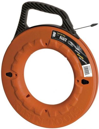 Klein tools 100 ft. 1/4 in. high strength reaching tool wide steel fish tape new for sale