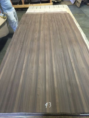 Wood Veneer Smoked Sapele 48x98 1 Piece 10Mil paper Backed &#034;EXOTIC&#034; CAL 43