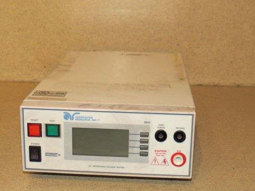 ASSOCIATED RESEARCH AC WITHSTAND VOLTAGE TESTER MODEL 3605