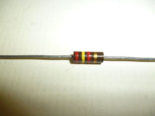 Resistor - lot of 6 - 2.4K  ohm - 1/2 watt  - carbon comp