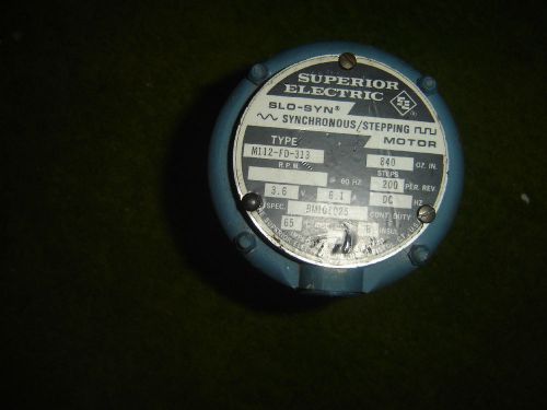 Superior electric slo-syn stepping motor type m112-fd-313 , 200 steps never used for sale