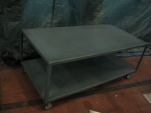 JAMCO Products Large 36&#034; x 72&#034; Rolling Metal Table with Lower Shelf KNOXVILLE TN