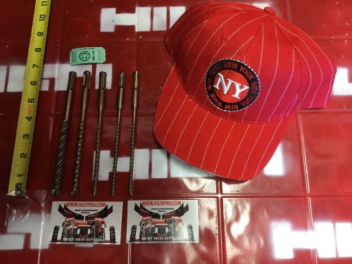 HILTI TE-CX SDS PLUS, L@@K, SET OF 5, VERY STRONG, PREOWNED, FREE HAT, FAST SHIP