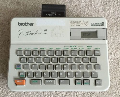 Brother P-Touch III Electronic Labeling System Model PT-10