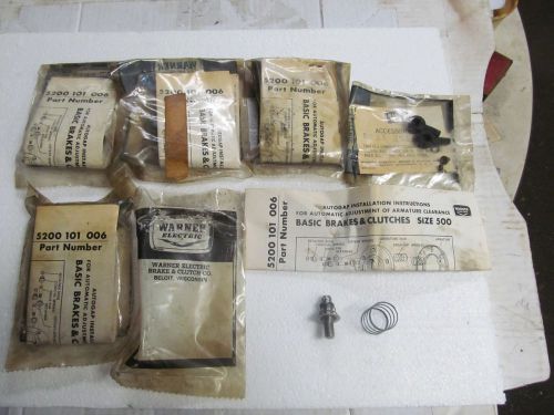 (5) Vintage WARNER ELECTRIC Automatic Adjustment Of Armature, Part #5200 101 006