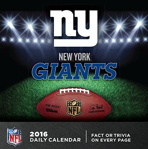 Turner New York Giants 2016 Box Calendar, January-December (8051447)