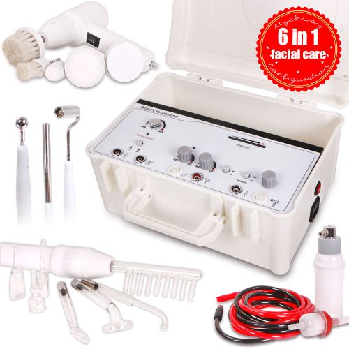 6 in 1 High Frequency Acne Removal Anti Wrinkle Galvanic Cleaning Spray Suitcase