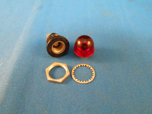 11-35182-6P24 PEERLESS RED LIGHT IND. BULB T-2 2 SOLDER LUG NEW OLD STOCK