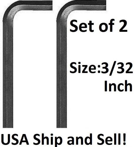 3/32&#034; allen l-wrench sae socket head screw hex key short arm set of 2 free ship for sale