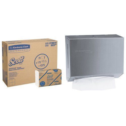 Kimberly-Clark Professional ScottFold Stainless Steel Compact Towel Dispenser M