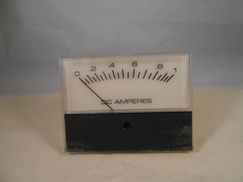 53699 METER  DC AMPERES 0-1 NEW OLD STOCK 3&#034; WIDE X2 1/2&#034;