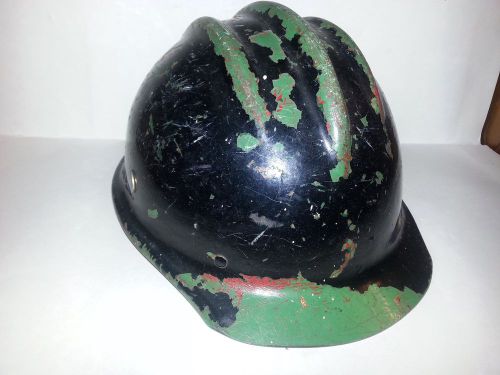 vintage Green BULLARD  FIBERGLASS HARD HAT with Liner