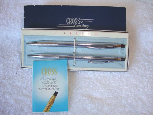 CROSS CENTURY CHROME BALLPOINT PEN &amp; PENCIL SET 3501