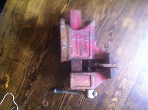 COLUMBIAN 04M2 BENCH VICE W/ ANVIL 4&#034; MADE IN U.S.A. Blacksmith Metal Shop Tool