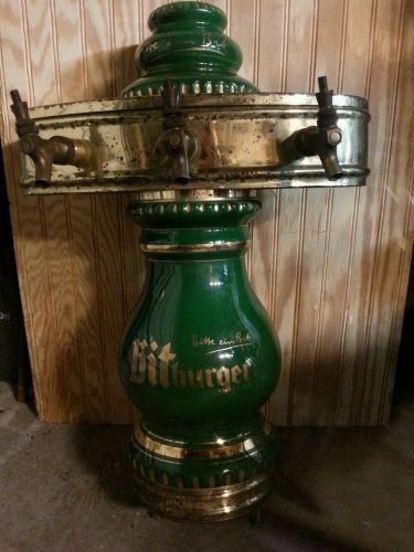 BITBURGER Rare Vintage German Tap Ceramic Beer Tower