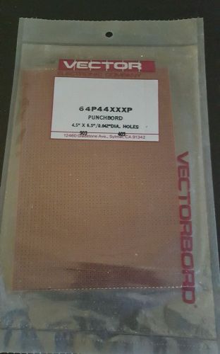 VECTOR VECTORBORD PUNCHBORD PUNCH BOARD 64P44XXXP 4.5x6.5in 0.042&#034; dia Holes 903